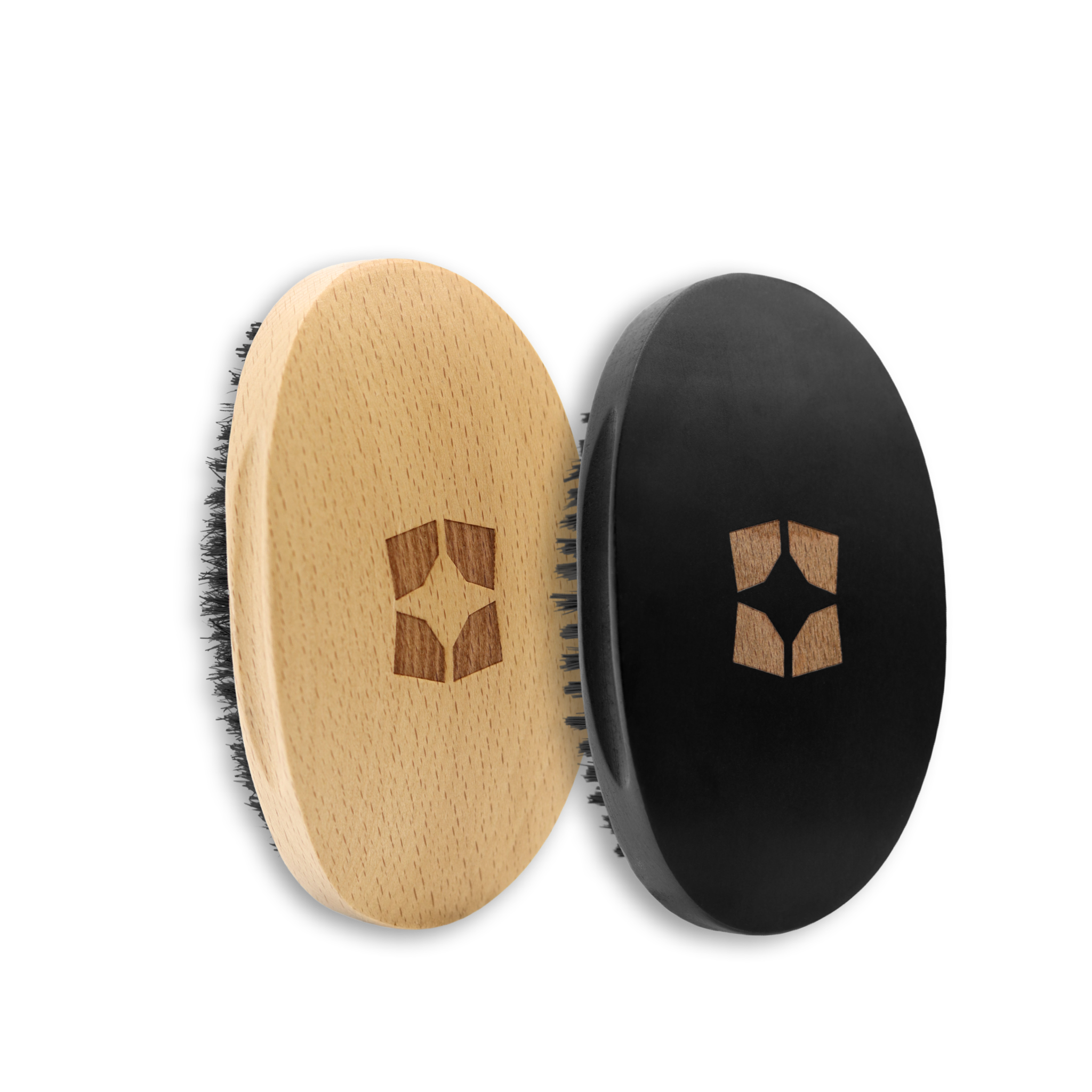 Wave & Beard Hairbrush Duo - (Hard & Soft Bristles)