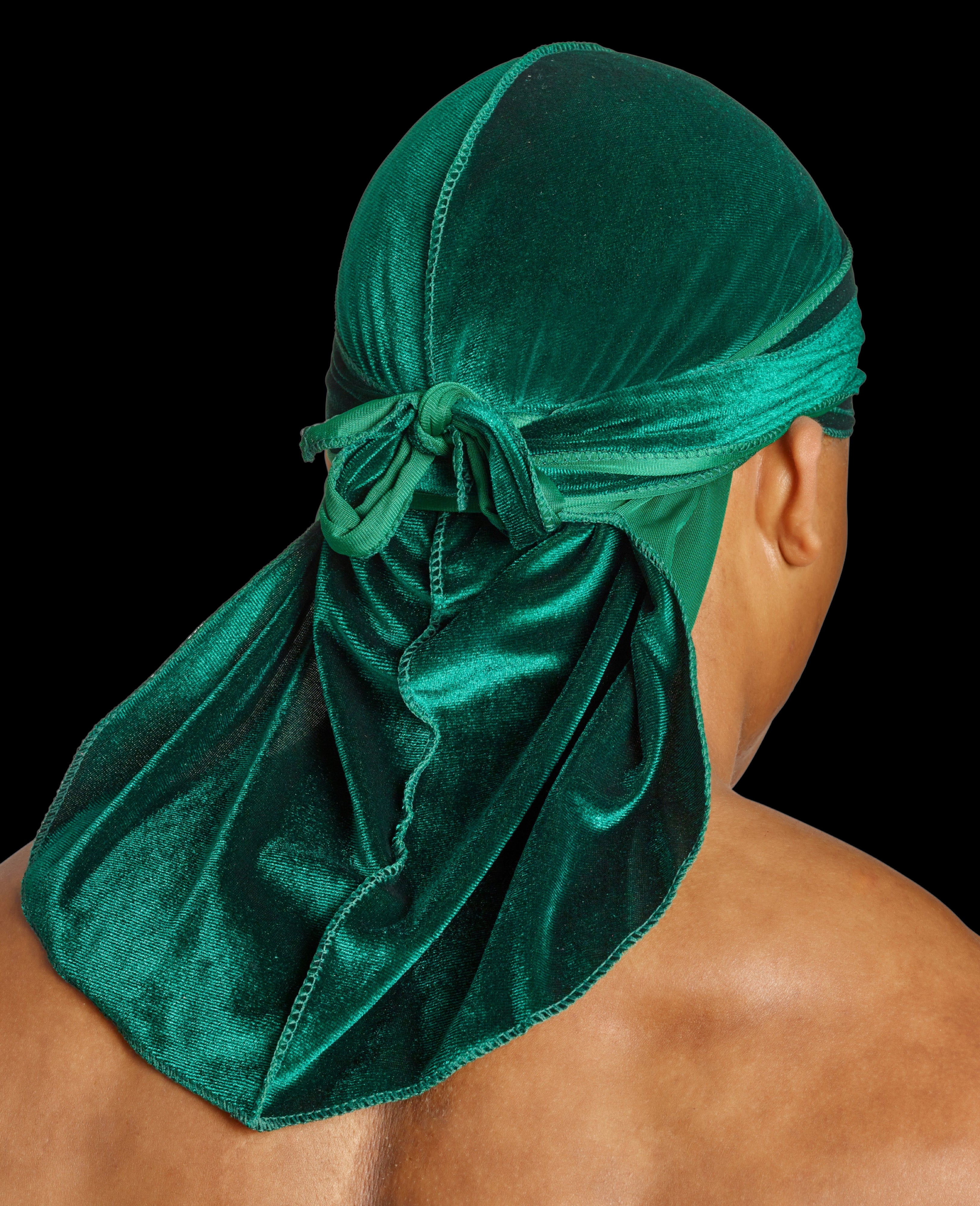 Emerald Green Velvet Durag